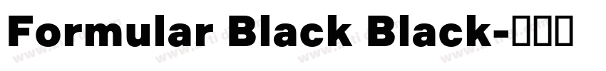 Formular Black Black字体转换